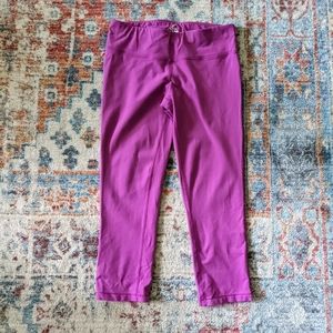 Prana Ashley Capri Legging Fuchsia Pink Purple Women's Small Athletic Shorts 210